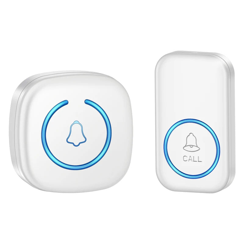 Wireless Doorbell Intelligent Welcome Door Bell 300M/984 FT Remote 60 Songs Melodies Home Smart Doorbell US EU UK Plug Optional