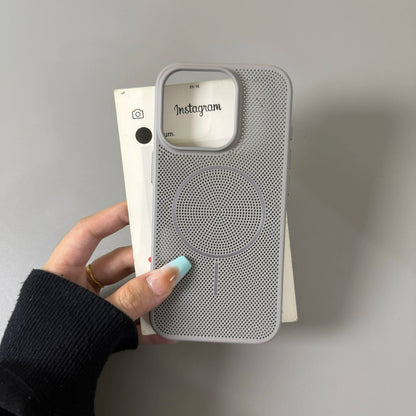 Summer Dopamine Colourway Breathable Case for iPhone 11 12 13 14 15 16 17 Pro Max Plus Ultra Thin Magnetic Charging Hard Cover