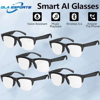 2026 New Smart Sunglasses Glasses Bluetooth Call Outdoor Sports Headphones Voice Navigation Photochromic Lens Waterproof Anti-UV
