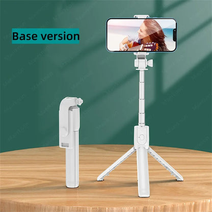 Bluetooth Selfie Stick Tripod Desktop Stand Phone Holder Wireless Remote Shutter for iPhone IOS Android Phone Option Fill Light