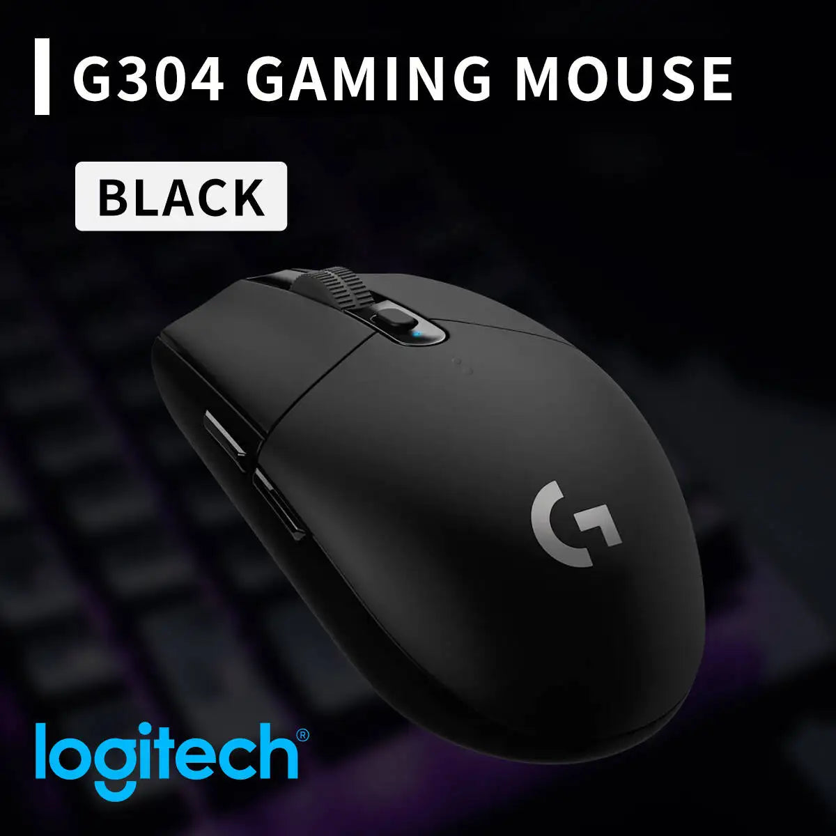 Logitech G304 LIGHTSPEED Wireless Gaming Mouse 12000 DPI HERO Sensor 1ms Latency 250hr Battery Home Office Long Battery Users