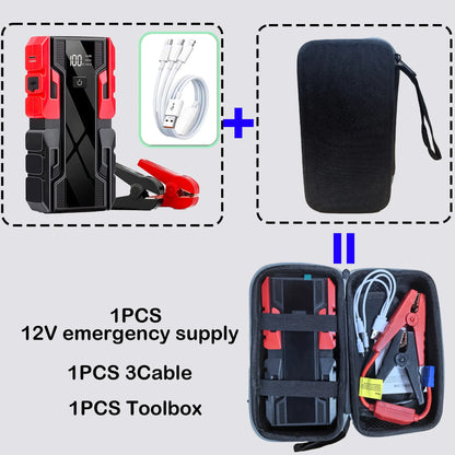 New 12V 99800mAh 3000A Car Jump Starter Car Battery Starters Portable Power Bank 12V Starting Device Booster  Petrol Diesel Car