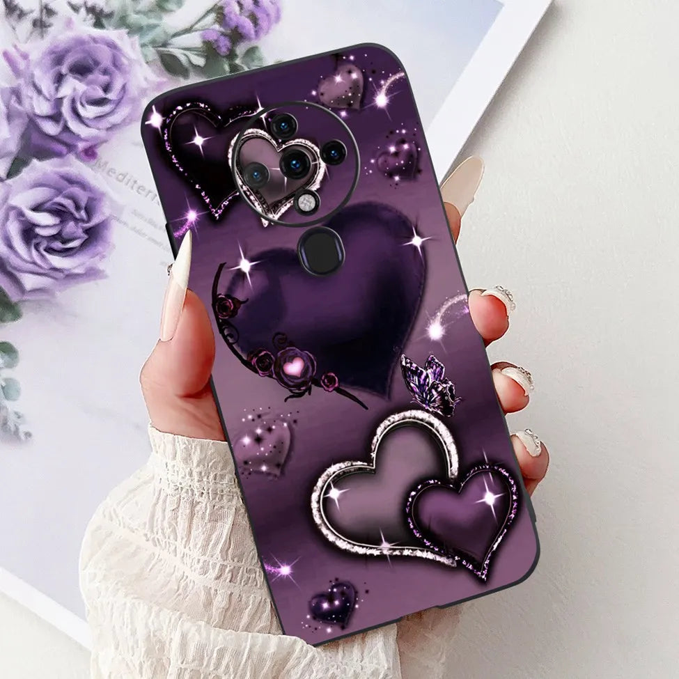 6.8'' For Tecno Spark6 KE7 Back Cover For Techno Spark 6 Case Shockproof Luxury Cute Cartoon Funny Cool Silicone Bumper Funda