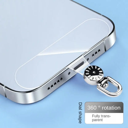Luxury 360° Rotatable Phone Lanyard Gasket Hanging Cord TPR Metal Phone Patch Metal Ultra Thin Phone Card Clip Replacement