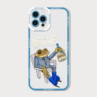 Clear Phone Case for IPhone 16 Pro Max 15 14 13 12 11 Mini X XR XS SE2 7 8 14Plus DTMF Debí Tirar Más Fotos Bad Bunny Soft Cover