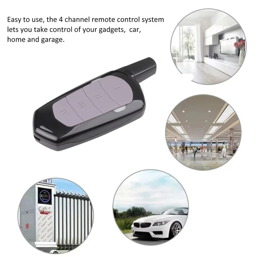 433mhz Garage Remote Control Duplicator Gate Door Commands Opener 433 92mhz Electric Rolling Code Clone Access Portal Fixed Code