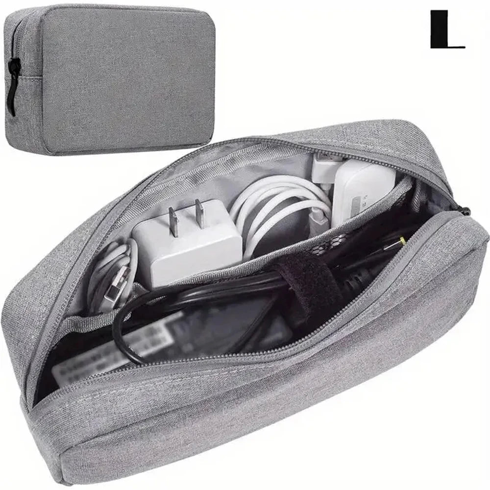 1pc Storage Bag Cable Cord Organizer Portable Digital Storage Bag for Watch,Cable,Power Bank,Charger,Charging Cords,Mouse