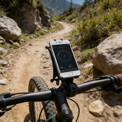 360 Rotating Silicone Bike Phone Holder, Shockproof Universal Mount for Bicycle Motorcycle Handlebar. 13 * 6 * 5