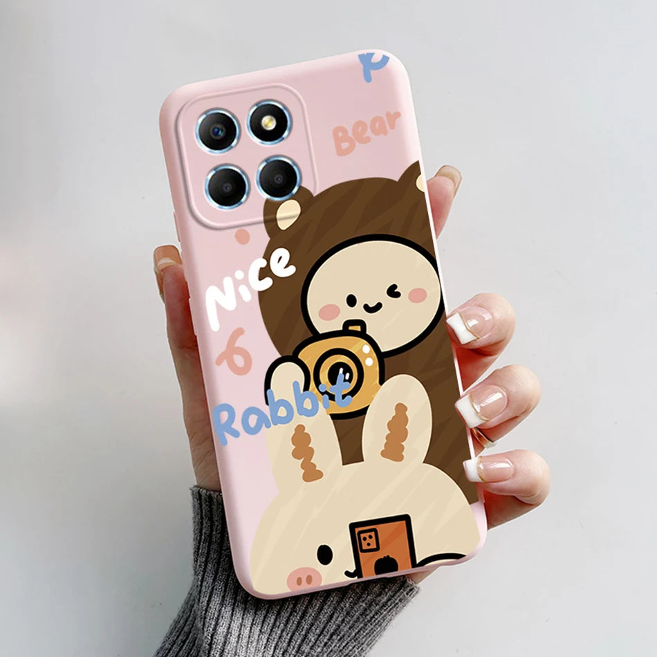 For Honor X6 5G Case VNE-LX1 VNE-LX2 VNE-LX3 Phone Cover Popular Astronaut Soft Funda For Honor X8 TFY-LX1 HonorX8 Bumper Coque