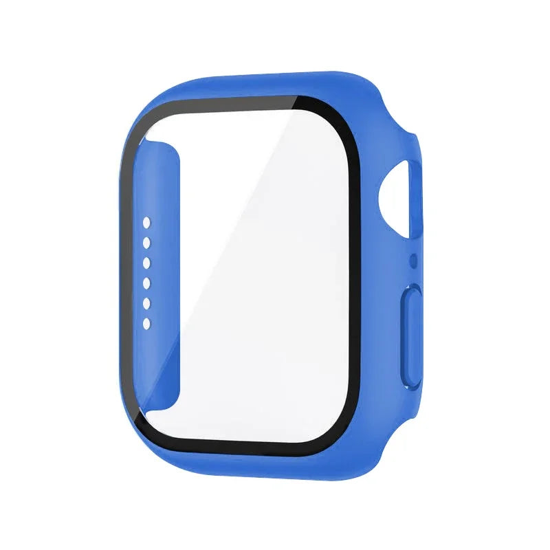 Glass+Cover For Apple Watch case 8 7 9 45mm 41mm 44mm 38 42mm iWatch Accessorie Screen Protector Apple watch series 6 SE 5 40mm