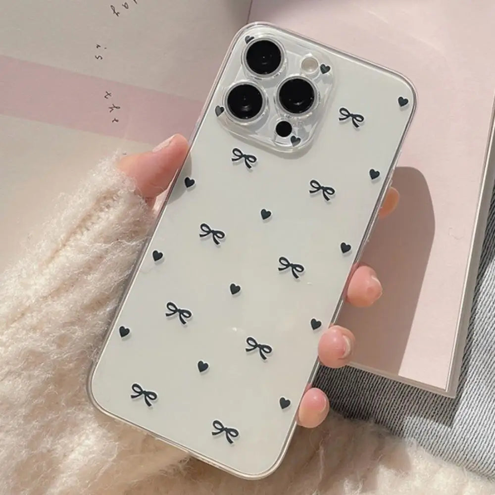 Ins Cute Pink Bowknot Phone Case for Samusng Galaxy A56 A55 A54 A35 A36 A15 A16 A34 S25 S24 S22 S23 Ultra Plus FE A53 5G Cover