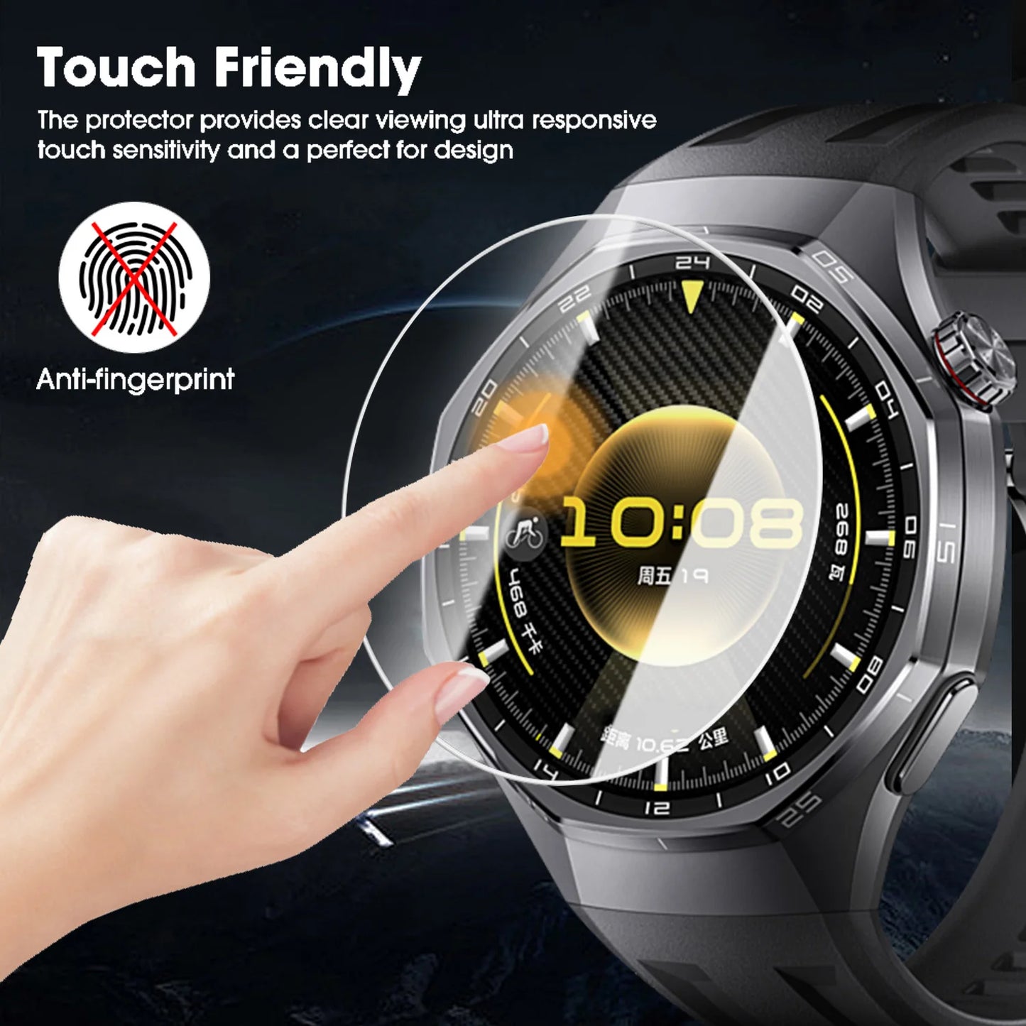 Tempered Glass Screen Protector for Huawei Watch GT6 46mm 41mm GT 6 Pro HD Clear Anti-Scratch Protective Film Full Coverage