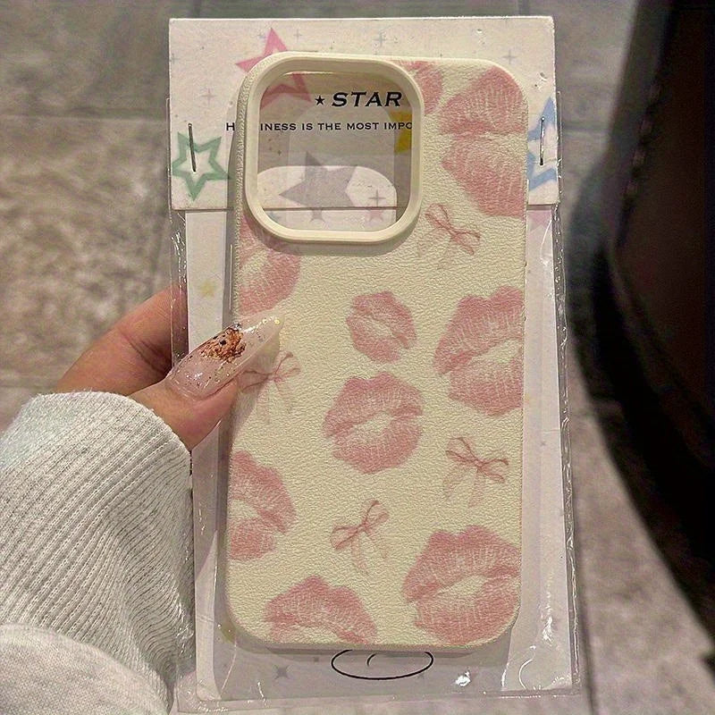 Full Screen Sexy Lips Soft Phone Case For IPhone 16 17 Air 15 14 13 12 11 Pro Max 16 Plus Shockproof Cover Case Funda Bumber