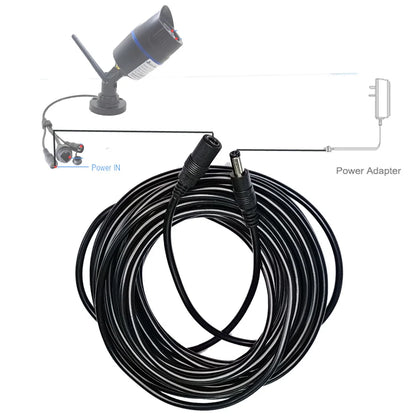 5M 10M DC12V Power Extension Cable 5.5mm*2.1mm Connector Male To Female For LED Lamp CCTV Security Camera Power Cable Cord Black