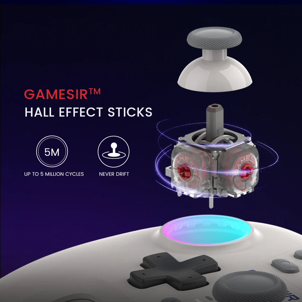 GameSir Nova Wireless Switch Controller Bluetooth Gamepad Hall Effect Joystick for Nintendo Switch iPhone Android Phone PC