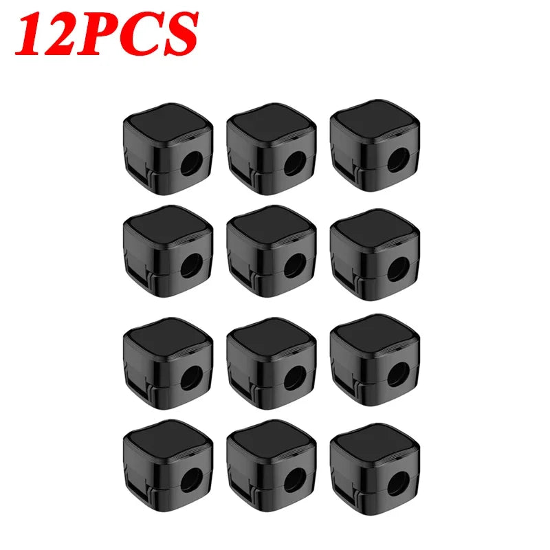 1/3/6/12PCS Magnetic Cable Organizer Clip Cord Holder Adhesive Wire Keeper Organizer for Home Office Under Desk Management