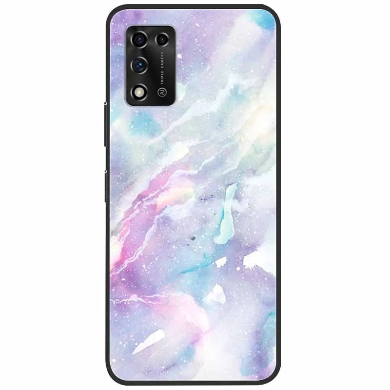 For ZTE Libero 5G II Case Marble Soft Silicone Protective Back Covers for ZTE Libero 5G III A202ZT 2022 5GIII Flower Coque TPU