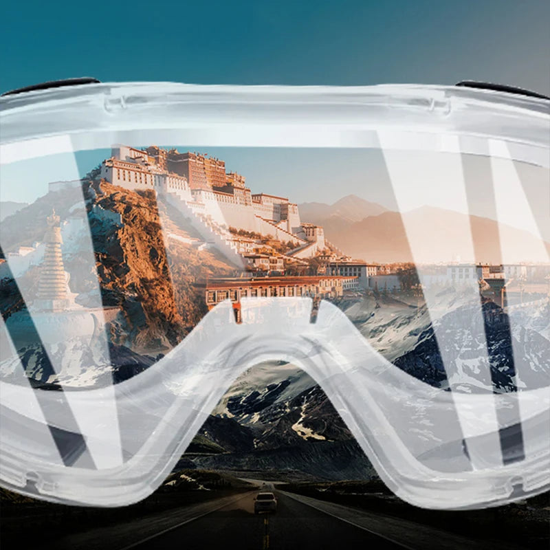 Goggles Splashproof Dustproof Windproof Sandproof Anti-fog Transparent Riding Skiing Sports Glasses