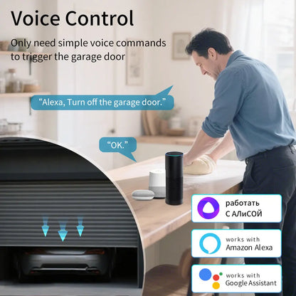 Tuya Smart Switch module for Garage Door Gate Opener Controller Wifi Zigbee Smart Life Alexa Google Home Assistant 100-240V