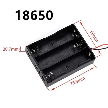 New 18650 Power Bank Cases 1X 2X 3X 4X 18650 Battery Holder Storage Box Case 1 2 3 4 Slot Batteries Container With Wire Lead