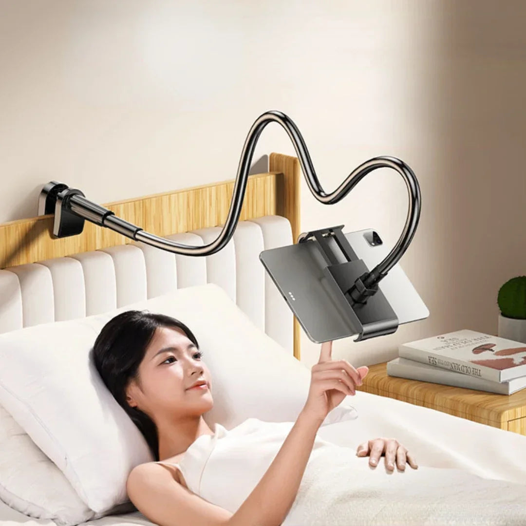 Ultra Stable 18MM Thick Gooseneck Phone Holder 360° Adjustable Tablet Mount Universal Lazy Stand for Devices Bed Desk Office