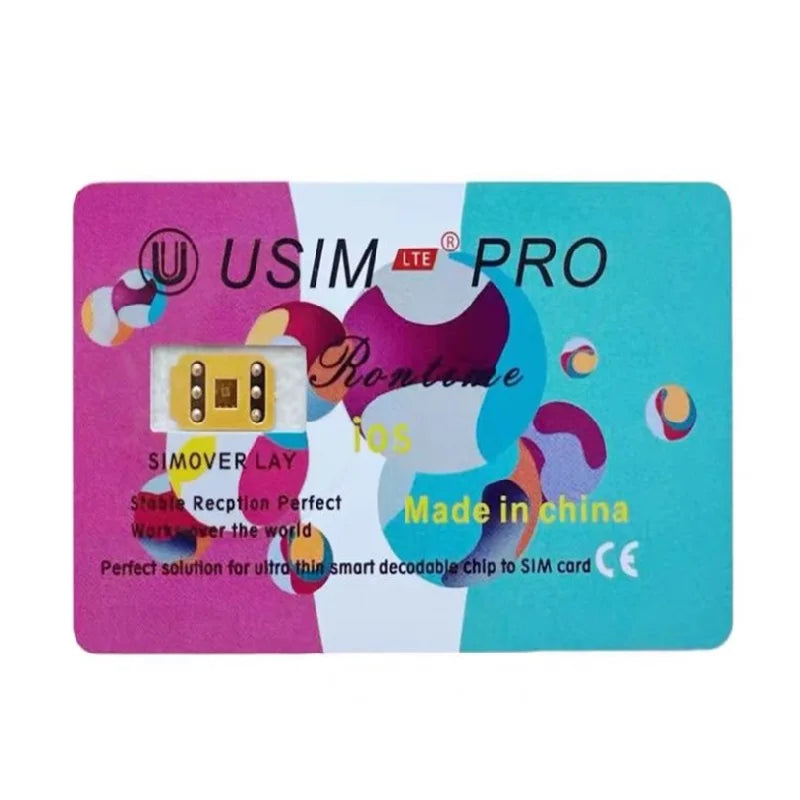 Newest version Usim LTE 2025 new Usim pro V20.30 with QPE ESIM for ip6 to 16promax
