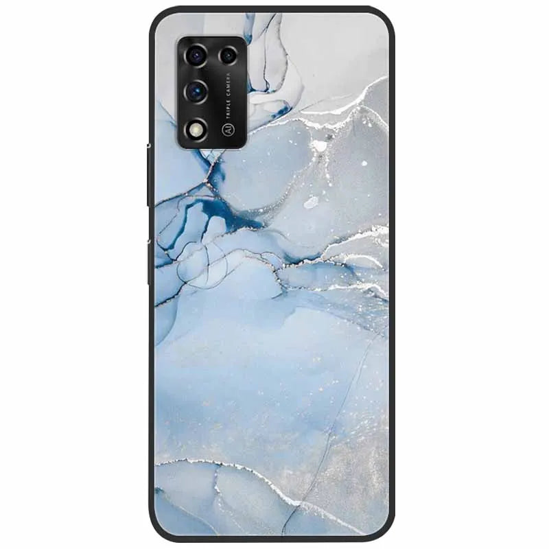 For ZTE Libero 5G II Case Marble Soft Silicone Protective Back Covers for ZTE Libero 5G III A202ZT 2022 5GIII Flower Coque TPU