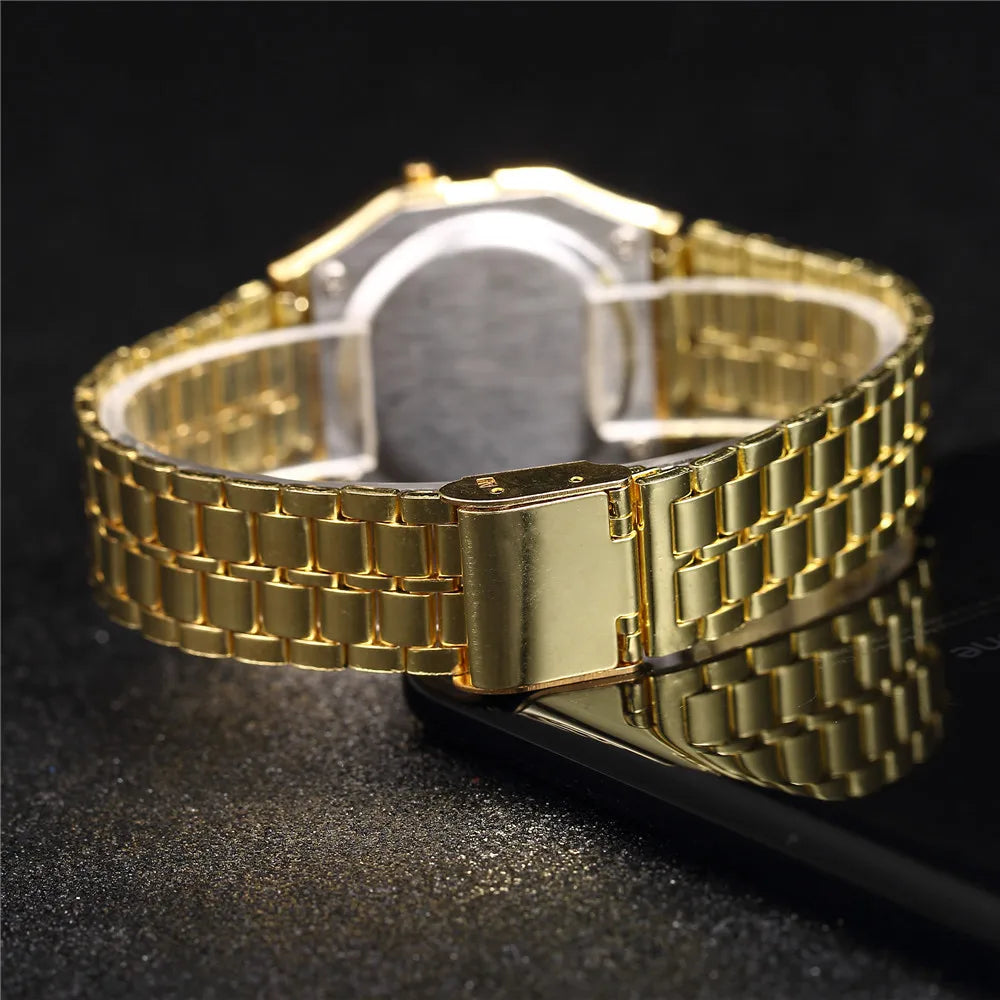 2025 Digital Watches For Men Sports Waterproof Bracelet Clock Gold Electronice LED Wristwatch Women Casucal montre homme relogio