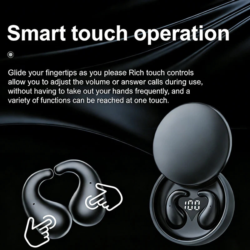 SK28 Ultra-thin Sleeping Headphones 5.4 Wireless Bluetooth Headset Invisible Earbuds Hidden In Ear Sports Earphones Waterproof
