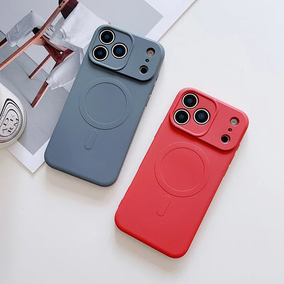For Magsafe Magnetic Wireless Charging Liquid Silicone Shockproof Phone Case For iPhone 17 Pro Max/17/17 Pro Bumper Back Cover