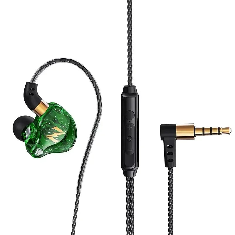 QKZ ZEN Dynamic Wired Earphones HIFI Heavy Bass Earbuds In Ear Monitor Sport Noise Cancelling Headset Gaming Headphones with Mic