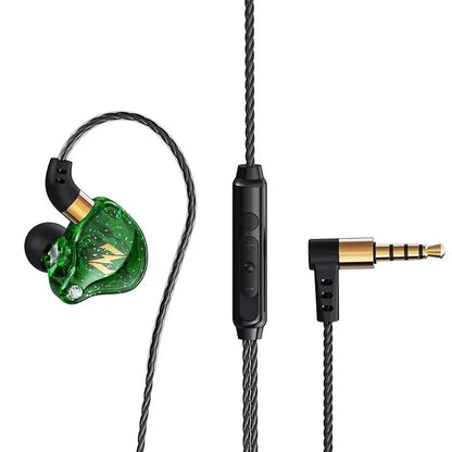 QKZ ZEN Dynamic Wired Earphones HIFI Heavy Bass Earbuds In Ear Monitor Sport Noise Cancelling Headset Gaming Headphones with Mic