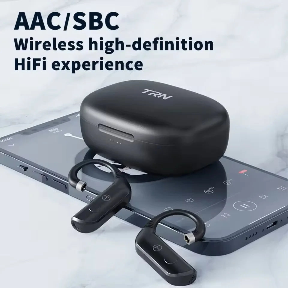 TRN BT20 PRO Bluetooth Ear Hook HIFI Earphones Module Wireless Upgrade Cable 2PIN/MMCX/0.75/0.78 Connector Replaceable Plug Iems