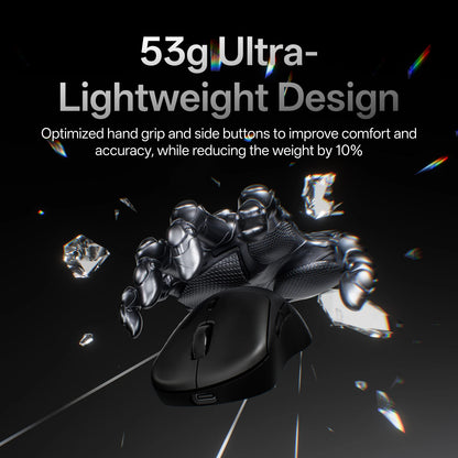 Rapoo VT3 GEN-2 Wireless Gaming Mouse 53g Lightweight 8KHz Polling Rate 26000DPI 10 Programmable Buttons Optical Sensor