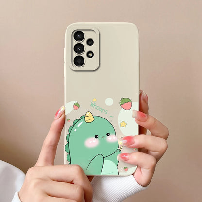 Case For Samsung Galaxy A13 A 13 4G 5G New Design Soft Liquid Silicone Full Coverage Back Cover Anti Slip Shockproof Bumper Capa