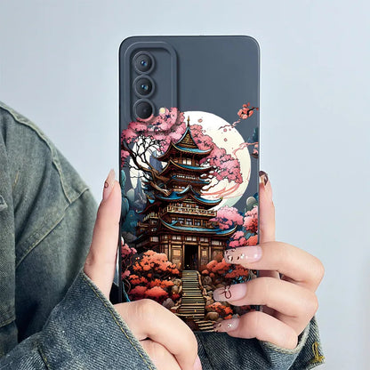 For Realme GT Master Phone Case GTmaster Edition RMX3363 RMX3360 Casing Soft Silicone Sweet Painted Fashion Flower Printed Cover