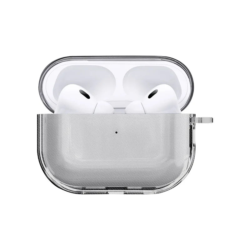 Case for Airpods Pro 3 Earphone Accessories Transparent Protective Shockproof Case with Cleaning Kit Keychain for Airpods Pro 3