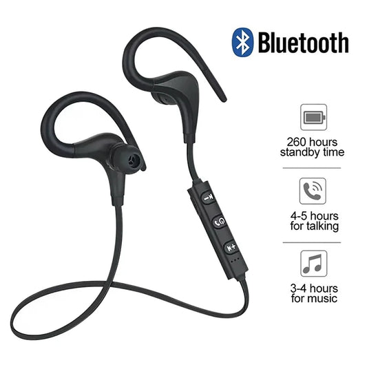 Wireless Bluetooth 4.1 Headset Sports Running Stereo Music Earphones Mini Ear-Hanging HIFI Ear-Hooks Headphones For Mobile Phone