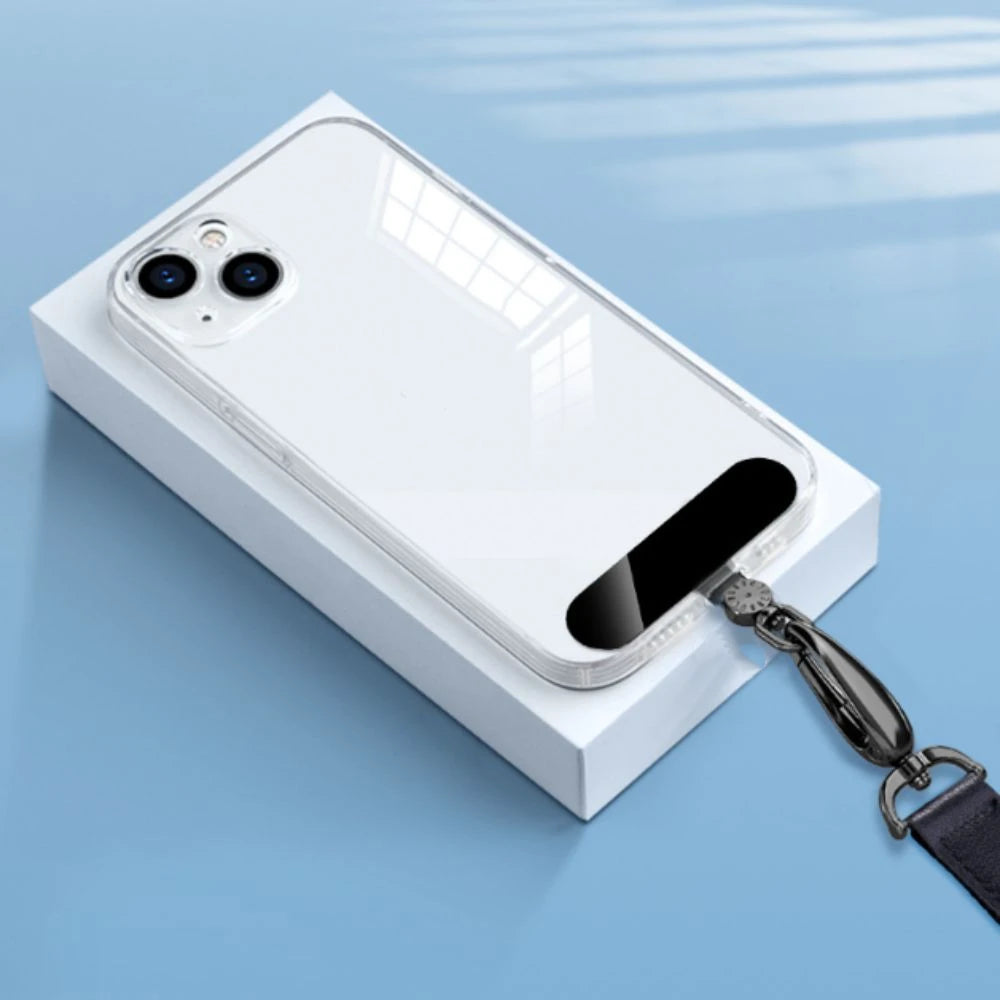 Luxury 360° Rotatable Phone Lanyard Gasket Hanging Cord TPR Metal Phone Patch Metal Ultra Thin Phone Card Clip Replacement