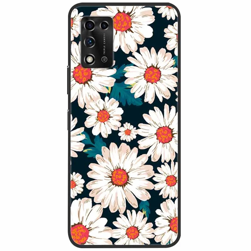 For ZTE Libero 5G II Case Marble Soft Silicone Protective Back Covers for ZTE Libero 5G III A202ZT 2022 5GIII Flower Coque TPU