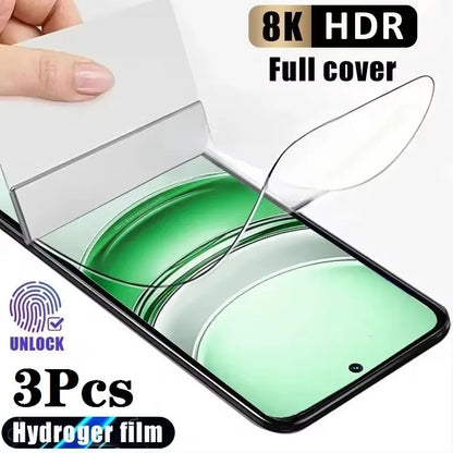 3pcs Full Cover Hydrogel Film for Realme 14 Pro 14x 12x 13 12 12Lite 12+ 11 10 9 Plus 13+ Screen Protector