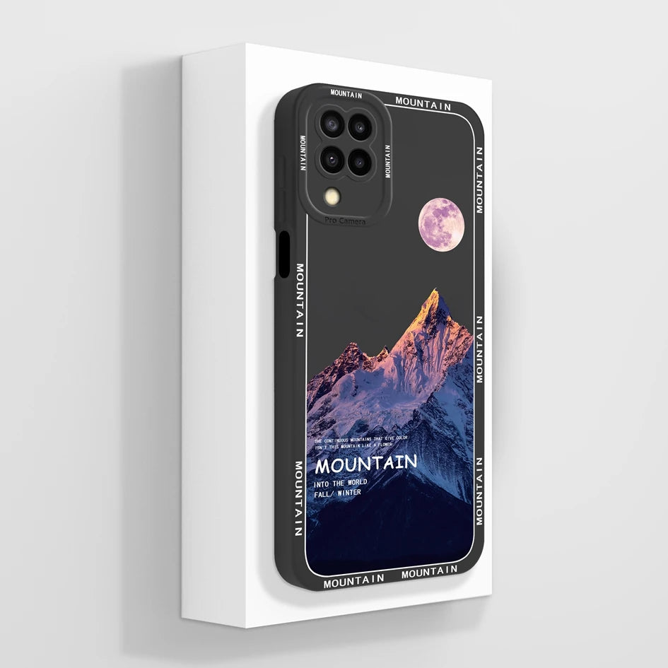 Cases For Samsung Galaxy A12 M12 F12 Back Cover Fashion Avocado Design Matte Liquid Silicone Soft Screen Protector Bumper Fundas