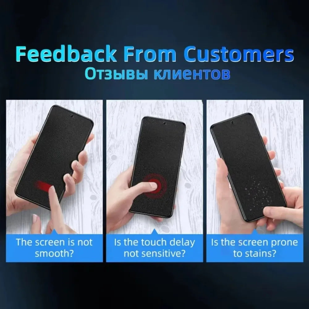 5PCS 9H Matte Screen Protector Glass For XiaoMi Poco F7 F6 Pro Ultra X7 M7 Anti-scratch screen film For XiaoMi F5 F4 F3 GT C75