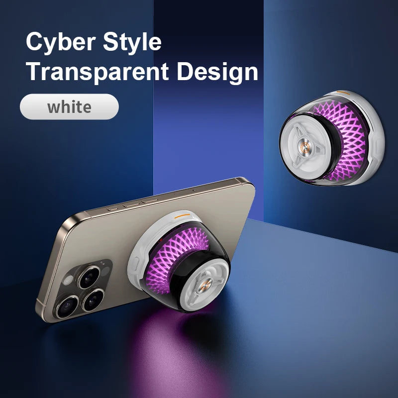 2 in 1 Bluetooth Speaket Magnetic Wireless Charger Phone Holder for Magsafe iPhone 17~12 RGB Music Rhythm Player Mini Sound Box