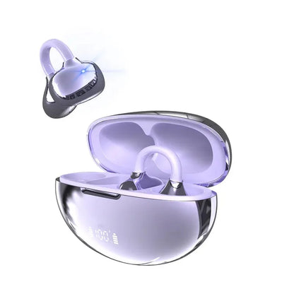 New Arrival Ear Clip-On Bluetooth Headphones Pain-Free Wear Powerful Noise Cancelling Long-Lasting Battery Built-in Mic