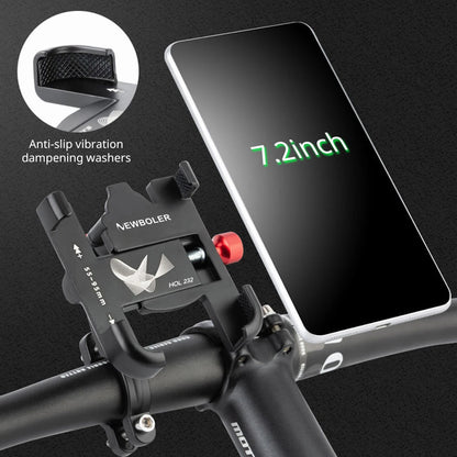 NEWBOLER MTB Phone Mount Stand Bicycle Holder 360° Rotatable Aluminum Adjustable Bike Phone Holder Non-slip Cycling Bracke