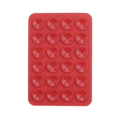 Multifunctional Silicone Suction Pad Phone Fixture Suction Cup Backed Adhesive Rubber Sucker Pad Fixed Pad 24Square Suction Cups