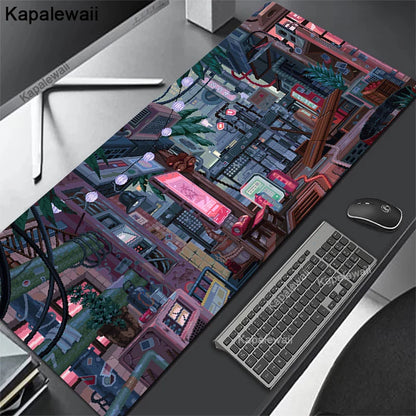 Large Personalized Art Gaming Mouse Pad Anime Rubber Edge Computer Mousepad Laptop Desk Mat Locking System for Gamers