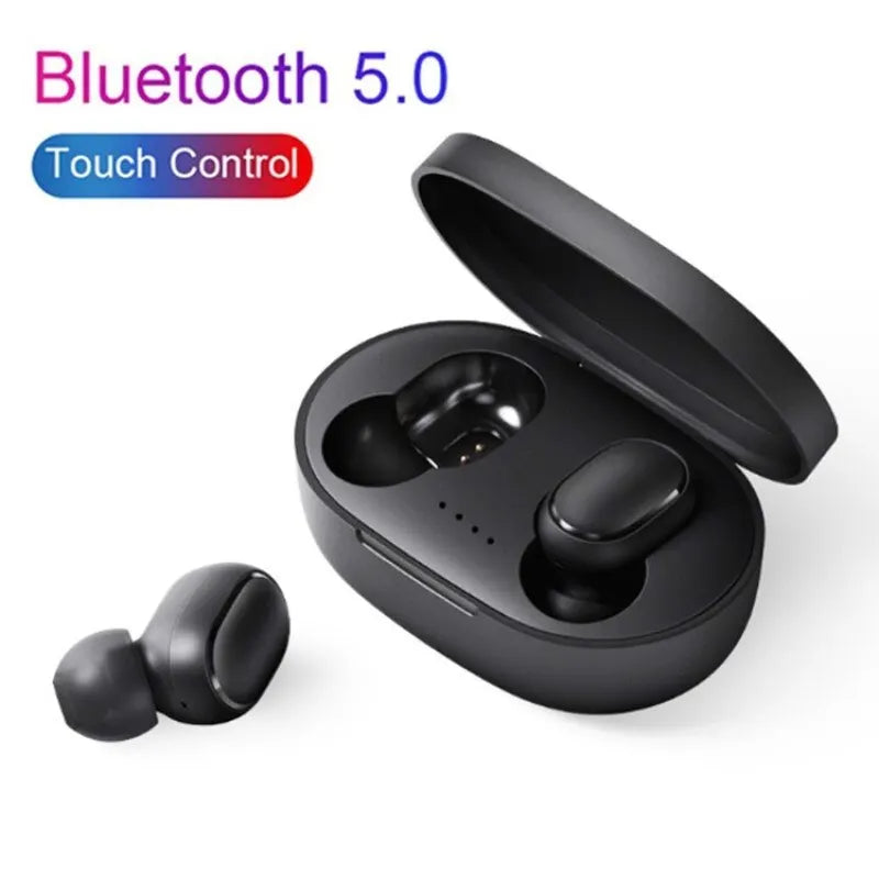 A6S TWS Bluetooth 5.0 Wireless Earphones Headphone Stereo Headset Sports Earbuds Microphone with Charging Box for Mobile Phone
