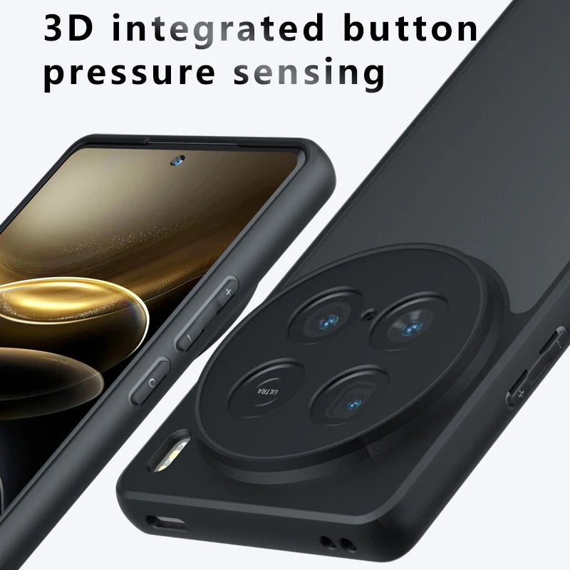 Matte Transparent Case For Vivo X100 Ultra Case Full Edge Matte PC Back Cover Vivo X100 Ultra Case For Vivo X100 Ultra X100S Pro